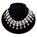 Silver and Moonstone 'Ice' Necklace (India)
