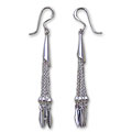 'Silver Cascade' Earrings (Thailand)