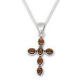 'Peace Cross' Amber Necklace (India)