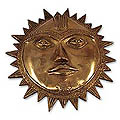 Brass 'Sun God' Mask (India)