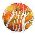 Art Glass 'Forest' Centerpiece (Peru)