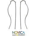 Stelring Silver 'Silver Simplicity' Earrings (Peru)