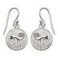 Silver 'Nazca Monkeys' Earrings (Peru)