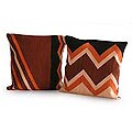 Wool 'Mountains' Cushion Cover Pair (Peru)