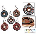 Set of 5 Ceramic 'In Peru' Ornaments (Peru)
