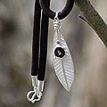 Silk and Smoky Quartz 'Glistening Dew' Necklace (Thailand)