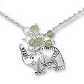 Pearl and Peridot 'Lucky Elephant' Choker (Thailand)