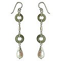 Jade and Pearl 'Harmony' Earrings (Thailand)