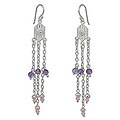Pearl and Amethyst 'Chandelier' Earrings (Thailand)