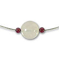 Rose Quartz and Garnet 'Planets Aligned' Necklace (Thailand)