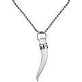 Dolce & Gabbana White Acrylic Italian Horn Necklace