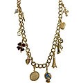 Dolce & Gabbana Goldtone Charm Necklace
