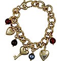 Dolce & Gabbana Goldtone Heart Charm Bracelet