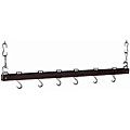 Dual-track Espresso 36-inch Kitchen Ceiling Rack
