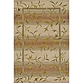 Nadine Ivory Wool/ Silk Rug (3'6 x 5'6)