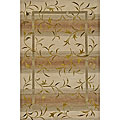 Nadine Ivory Wool/ Silk Rug (5' x 8')