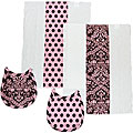 Tadpoles Pink Damask 4-piece Layette Set