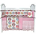 Tadpoles Geisha Floral 4-piece Crib Set