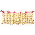 Tadpoles Field of Flowers Yellow Tie-top Valance