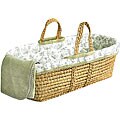 Tadpoles Sage Toile Moses Basket Set