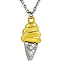 Zinc Alloy Ice Cream Cone Necklace