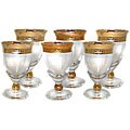 Italian Handcrafted 14k Gold-trimmed Wine Glasses