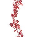 Red Crochet Beaded Garland (Set of 2)