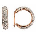 14k Rose Goldplated Cubic Zirconia Earrings