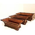 Roma Rectangular Planters 3-piece Set