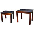 Mission 2-piece Solid Mahogany Nesting Tables