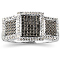 10k Gold 1/2ct TDW Black and White Diamond Ring (H-I, SI1-SI2)