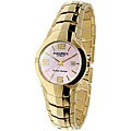 Haurex Italy Musa Women's Goldtone Pink Dial Watch