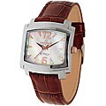 Haurex Italy City Women's Brown Leather Strap Watch