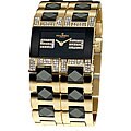 Haurex Italy Luna Women's Gold and Black Watch