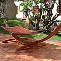 Wood Arc Hammock Stand