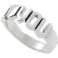 Sterling Silver 'I Heart You' Ring