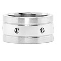Stainless Steel Men's Dual-finish Ring