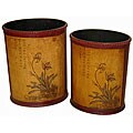 Set of 2 Double Flower Barrels (China)