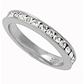 Sterling Silver Cubic Zirconia Eternity Band Ring