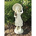 Girl Playing in the Field Statue