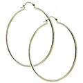 14k White Gold Hoop Earrings
