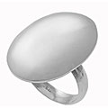 Sterling Silver Smooth Oval Ring