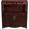 Hand-carved Wood Storage/ Display Cabinet