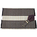 Bamboo and Brown Cotton Place Mat/ Napkin (Set of 2)