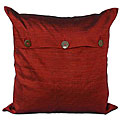 Handmade Burnt Orange Thai Silk Cushion Cover