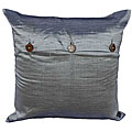 Handmade Silver Thai Silk Cushion Cover