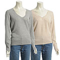Lusso Women's V-neck Cashmere Sweater