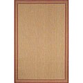 Terrace Pinstriped Border Terra Rug (7'8 x 9'10)