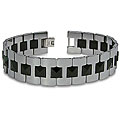 Polished Black-plated Tungsten Carbide Bracelet