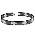 Black-plated Tungsten Carbide Bracelet